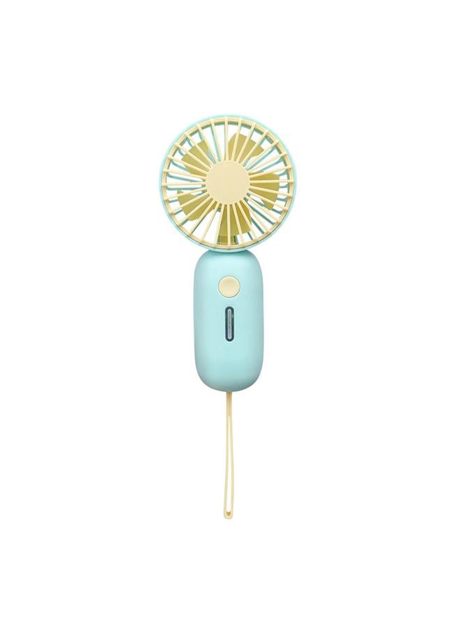 Loquat Handheld Fan USB Rechargeable Silent Operation Portable Small Personal Fan Pocket Fan for Office School Green - Image 1