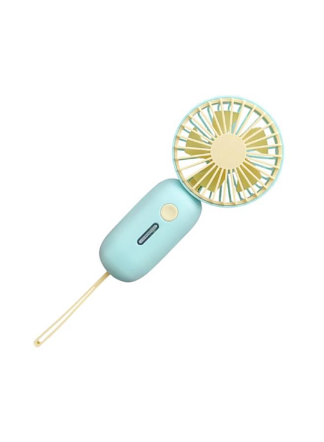 Loquat Handheld Fan USB Rechargeable Silent Operation Portable Small Personal Fan Pocket Fan for Office School Green - Image 2