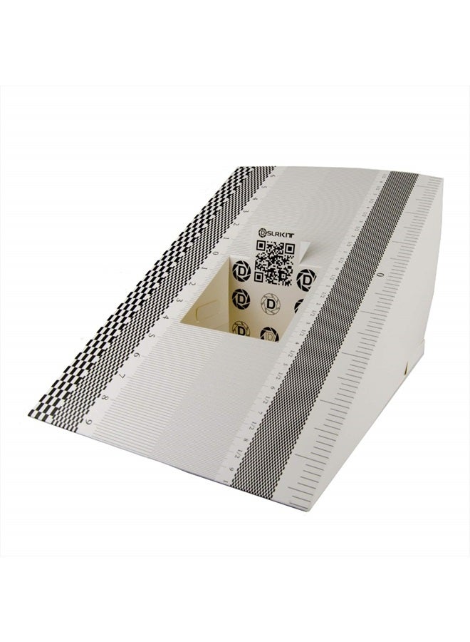DSLRKIT 28X18cm Lens Focus Calibration Tool Alignment Ruler Folding Card (Pack of 2) - Image 1