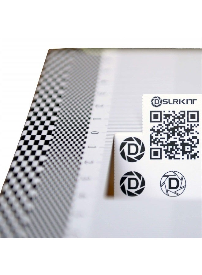 DSLRKIT 28X18cm Lens Focus Calibration Tool Alignment Ruler Folding Card (Pack of 2) - Image 3