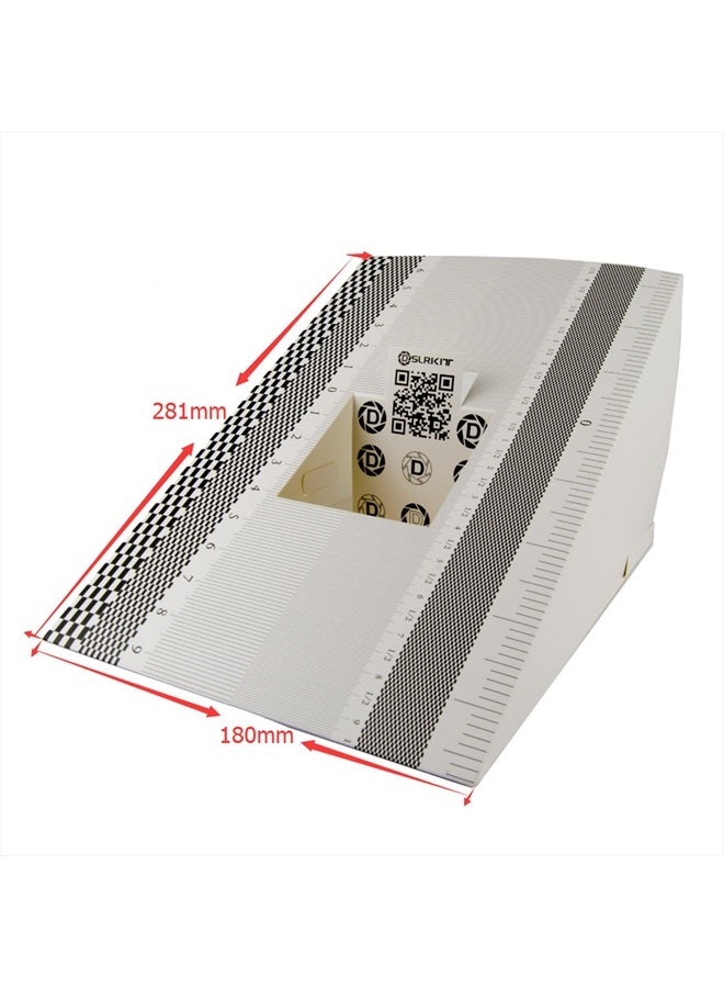 DSLRKIT 28X18cm Lens Focus Calibration Tool Alignment Ruler Folding Card (Pack of 2) - Image 2