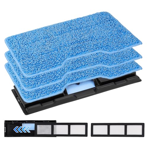SavStor Reusable for Shark Vacmop Replacement Pads: Pads Refills For Shark Wet Vacmop/Vacuum Mop Vac/Vac Mop/Mopvac VM252 VM200 VM200p12 VMP30 VM190 VM250 Cleaner With Dirt Chamber For hard floor(1+2+3pack) - Image 1