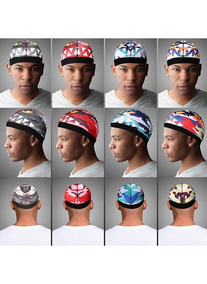SPOVIEW - Premium Silky durag & Wave Cap(Multi Colors),Designer Durag with Long Wide Tail for 361 Wave - Image 1