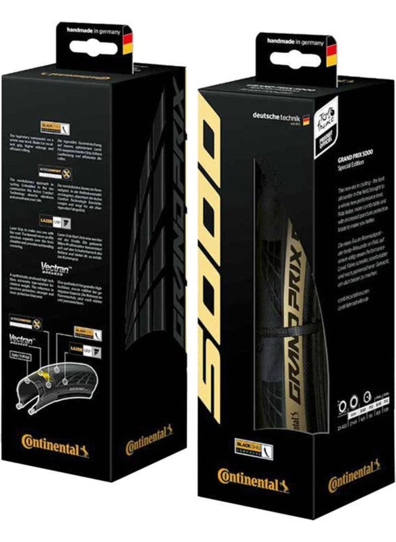 CONTINENTAL - Grandprix GP5000 700X28 Folding Tire - Black Cream - Image 1