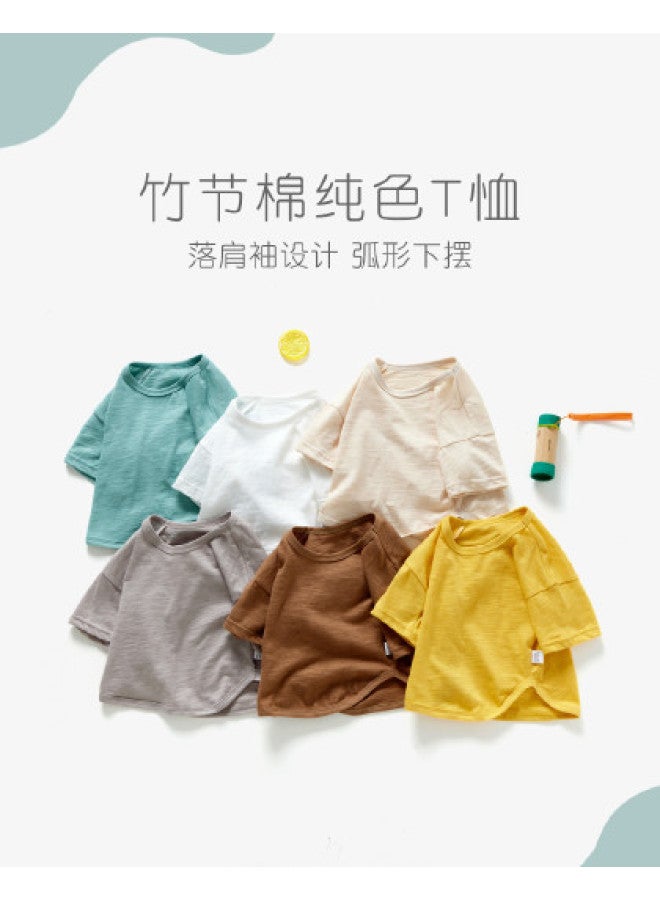 Doxiluka Baby Short Sleeve T-shirt Summer Thin Bamboo Cotton Infant Top Breathable Undershirt Half Sleeve Outfit For Newborns & Toddlers - Image 1