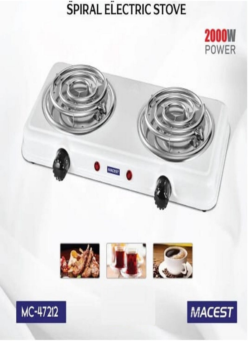 MACEST Double Cooking Range  MC-47212 White 