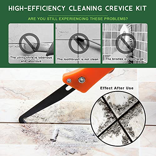 Keadic 22 Pcs Grout Removal Tool Set Contains Grout Saw Knife, Grouts Hand Saw with 8'' Diamond Surface Blades, Tile Joint Cleaning Brush, Caulking Edge Tool Grout Cleaner for Joints Seams Corner - Image 3