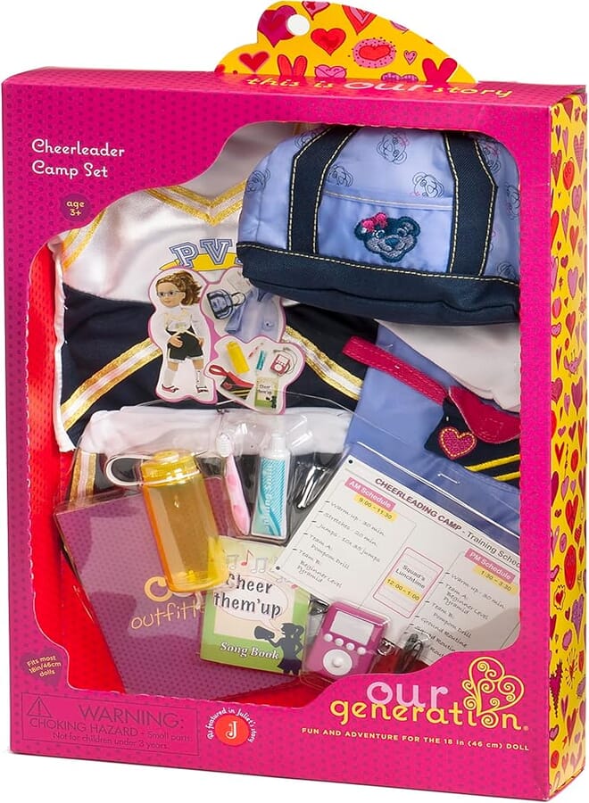 Our Generation CHEERLEADER CAMP SET