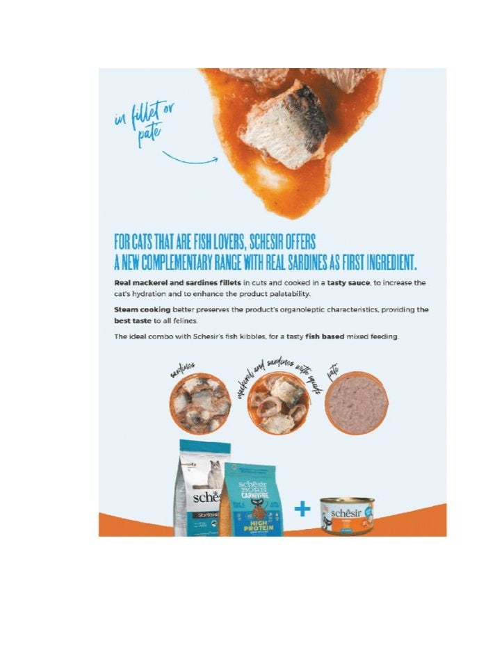 شيسر شيسير جريل طعام كامل للقطط في علبة – سردين بصلصة الكركند 70 جم [الحد الأدنى للطلب: 12 قطعة] - Image 3