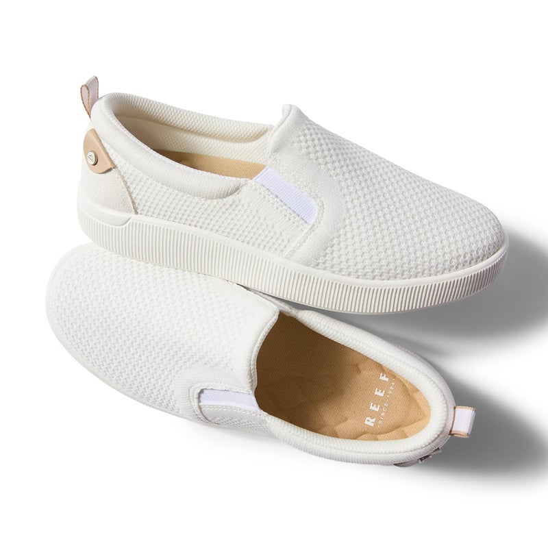 REEF Womens Shoes, Neptune Elyse, White, 8.5 - Image 4