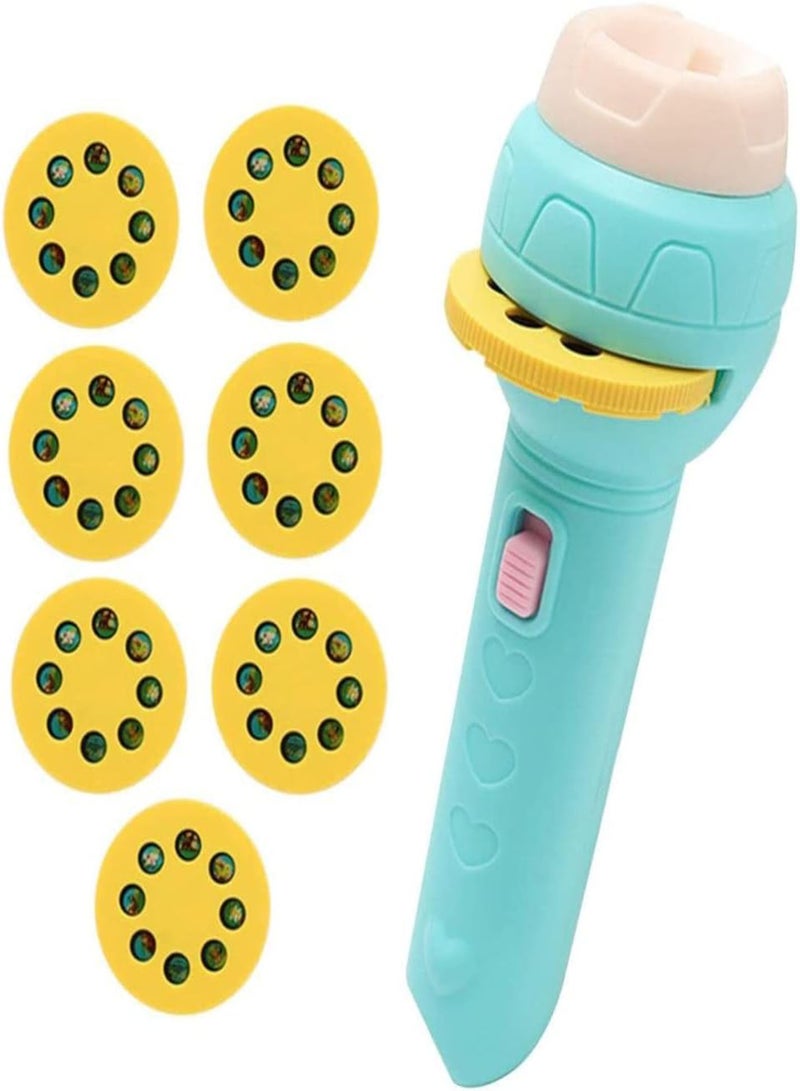 GGOOT Slide Projector Flashlight with 56 Patterns Projector Torch with Animals Fruits Transports for Kids Early Education Learning Projector Toys (3 Years +) flashlights for Kids, Toddler Flashlight, - Image 1