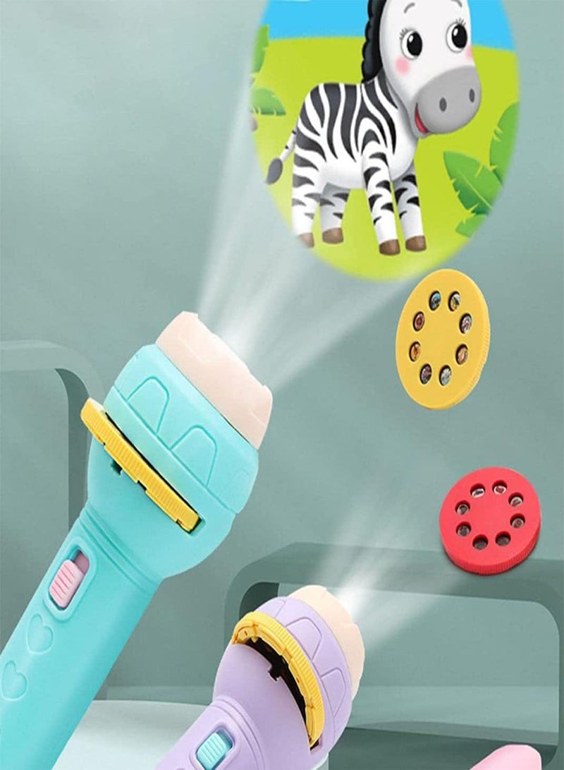 GGOOT Slide Projector Flashlight with 56 Patterns Projector Torch with Animals Fruits Transports for Kids Early Education Learning Projector Toys (3 Years +) flashlights for Kids, Toddler Flashlight, - Image 4