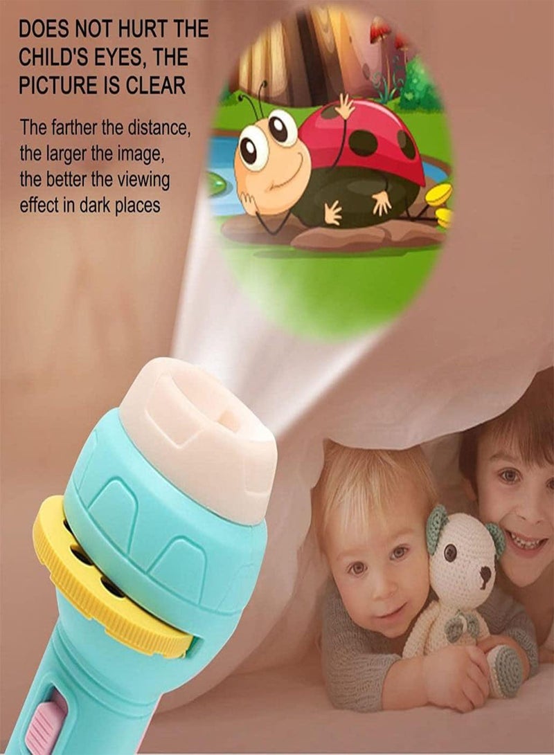 GGOOT Slide Projector Flashlight with 56 Patterns Projector Torch with Animals Fruits Transports for Kids Early Education Learning Projector Toys (3 Years +) flashlights for Kids, Toddler Flashlight, - Image 3