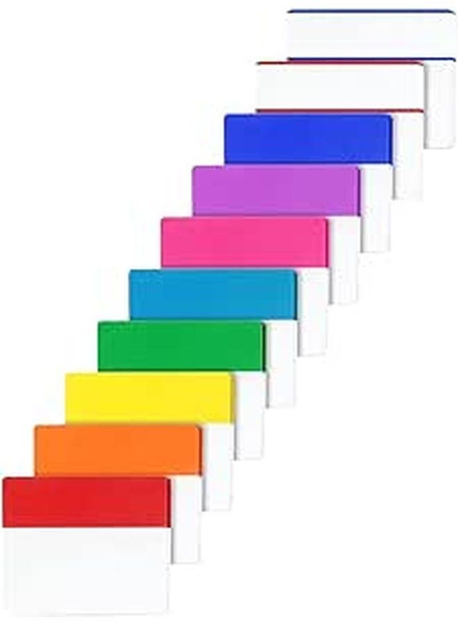 علامات صفحات ذاتية اللاصق مضادة للماء 40x50مم 10 كتب مجموعة 20 ورقة لكل لون - Image 1
