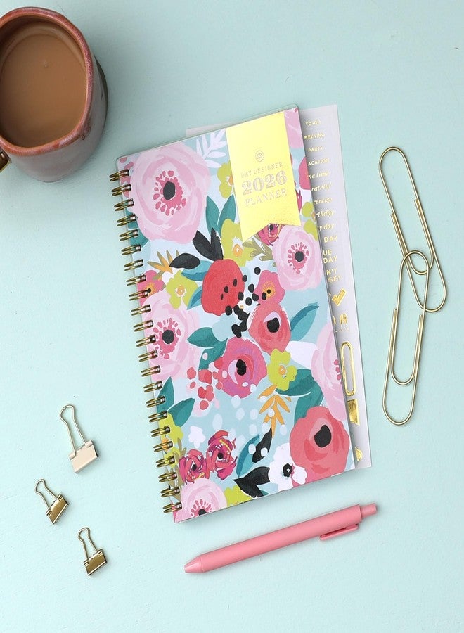 Blue Sky Day Designer 2026 Weekly and Monthly Planner Calendar, January 2026 - December 2026, 5" x 8", Flexible Cover, Durable Twin Wire Binding, Storage Pocket, Includes Stickers, Secret Garden Mint - Image 2