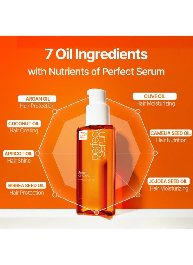 Mise En Scène Mise En Scene Perfect Serum Original Conditioner For Damaged Hair, Nutrient Care With Argan Oil, Containing Jojoba-Seed-Oil For Smooth, Glossy Texture, 680ml  - Image 2