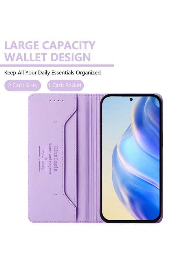 Green Tiger Case For Honor 400 Lite RC01 Dual-Folded Magnetic Suction RFID Leather Phone Case  - Image 3