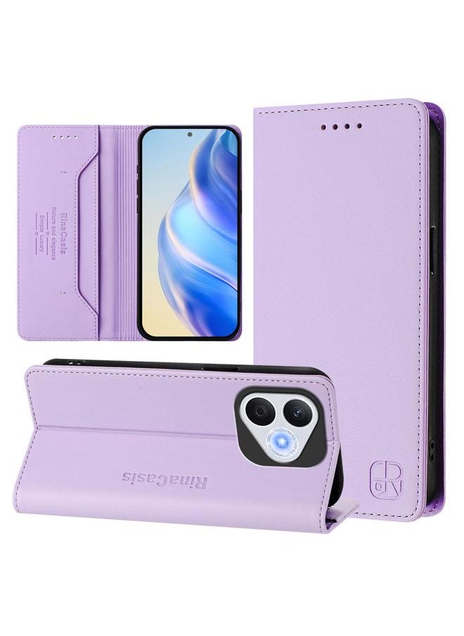 Green Tiger Case For Honor 400 Lite RC01 Dual-Folded Magnetic Suction RFID Leather Phone Case  - Image 1