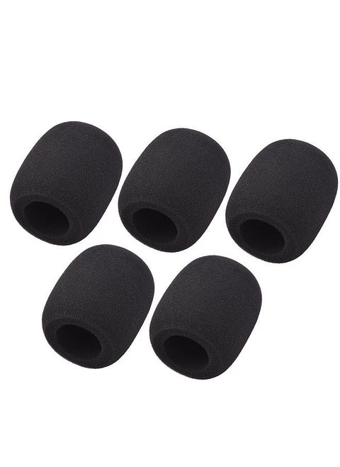 5Pcs Microphone Foam Windshield Windscreen Noise Reduction Sponge Mic Cover for Handheld Condenser Microphone