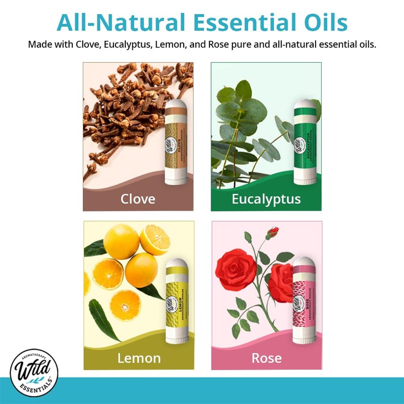 mEssentials Wild Essentials Smell Training Kit Nasal Inhalers, Made in The USA, Pure Essential Oils, Olfactory Therapy, Loss of Smell, Aromatherapy, All Natural - Image 4