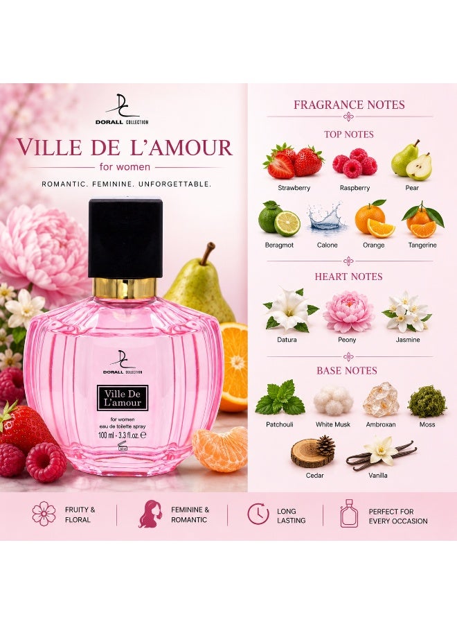 DORALL COLLECTION مجموعة عطر النساء من النهار إلى الليل - فيل دي لامور 100 مل + لانس 100 مل - Image 4