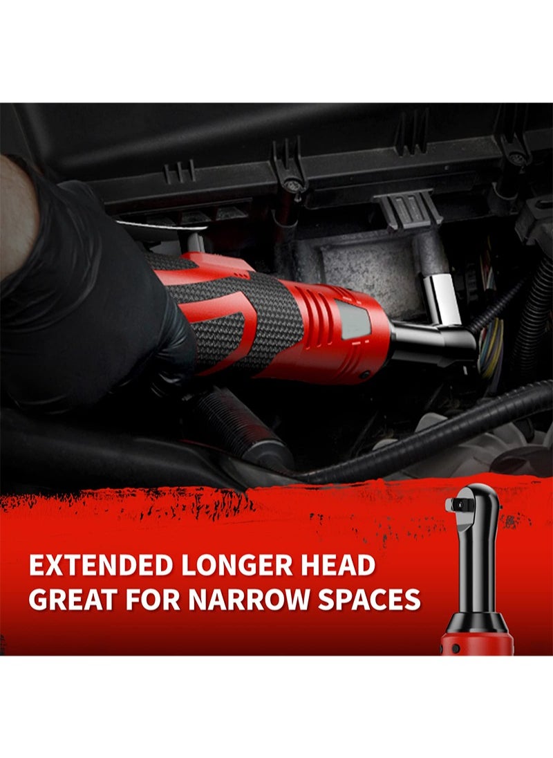 Aikanbo 3/8" Extended Electric Ratchet Wrench, 18V Cordless Ratchet Wrench Power Electric Ratchet with 7 Sockets, 450 RPM Variable Speed Ratchet Wrench with 1 Pcs 2.0Ah Lithium-Ion Batteries & Fast Charge  - Image 3