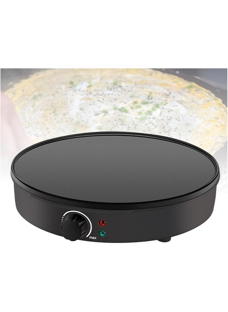 sokany Crepe And Pancake Maker, 1000w Non-stick Hotplate, Crepe Making Tools Inc, Adjustable Thermostat, Power On & Temp Indicator Light, Dual Use For Eggs Pancakes  - Image 1
