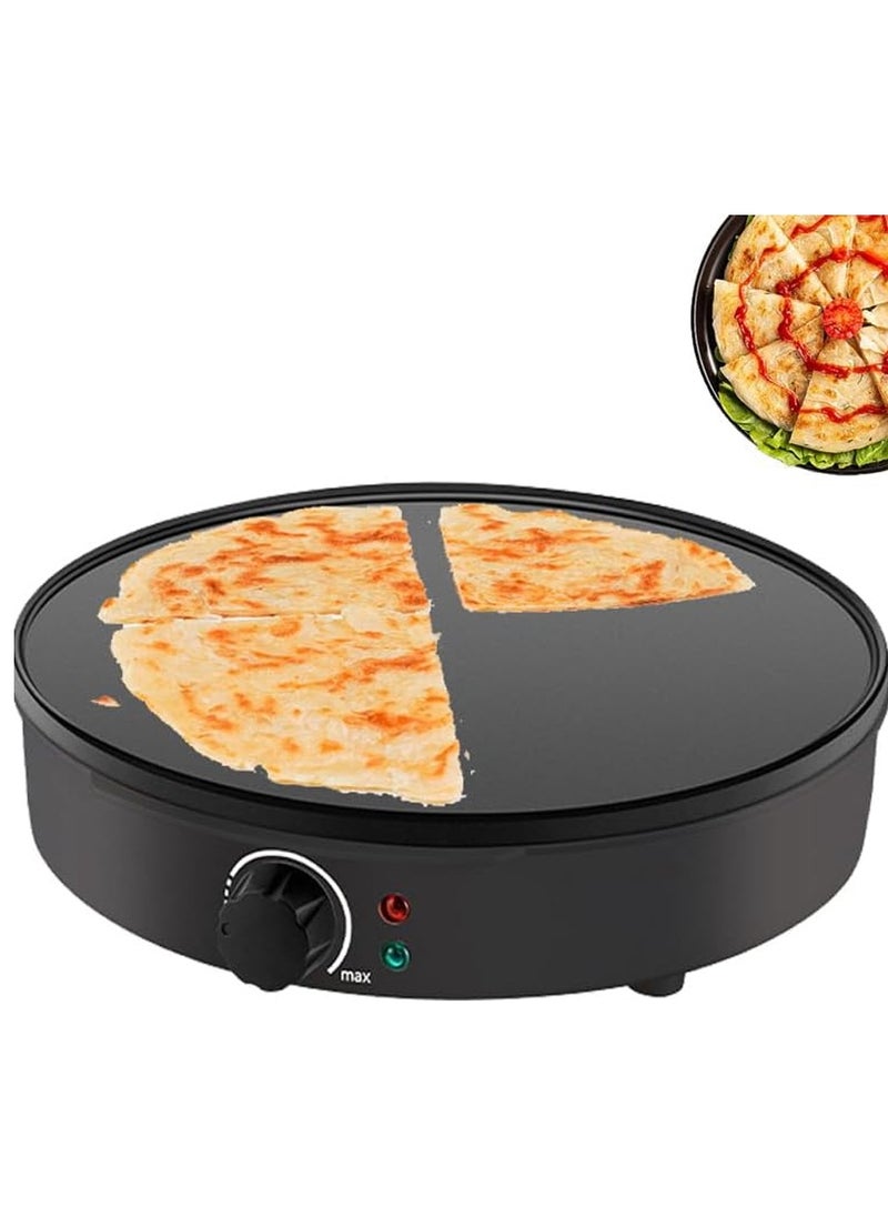 sokany Crepe And Pancake Maker, 1000w Non-stick Hotplate, Crepe Making Tools Inc, Adjustable Thermostat, Power On & Temp Indicator Light, Dual Use For Eggs Pancakes  - Image 2