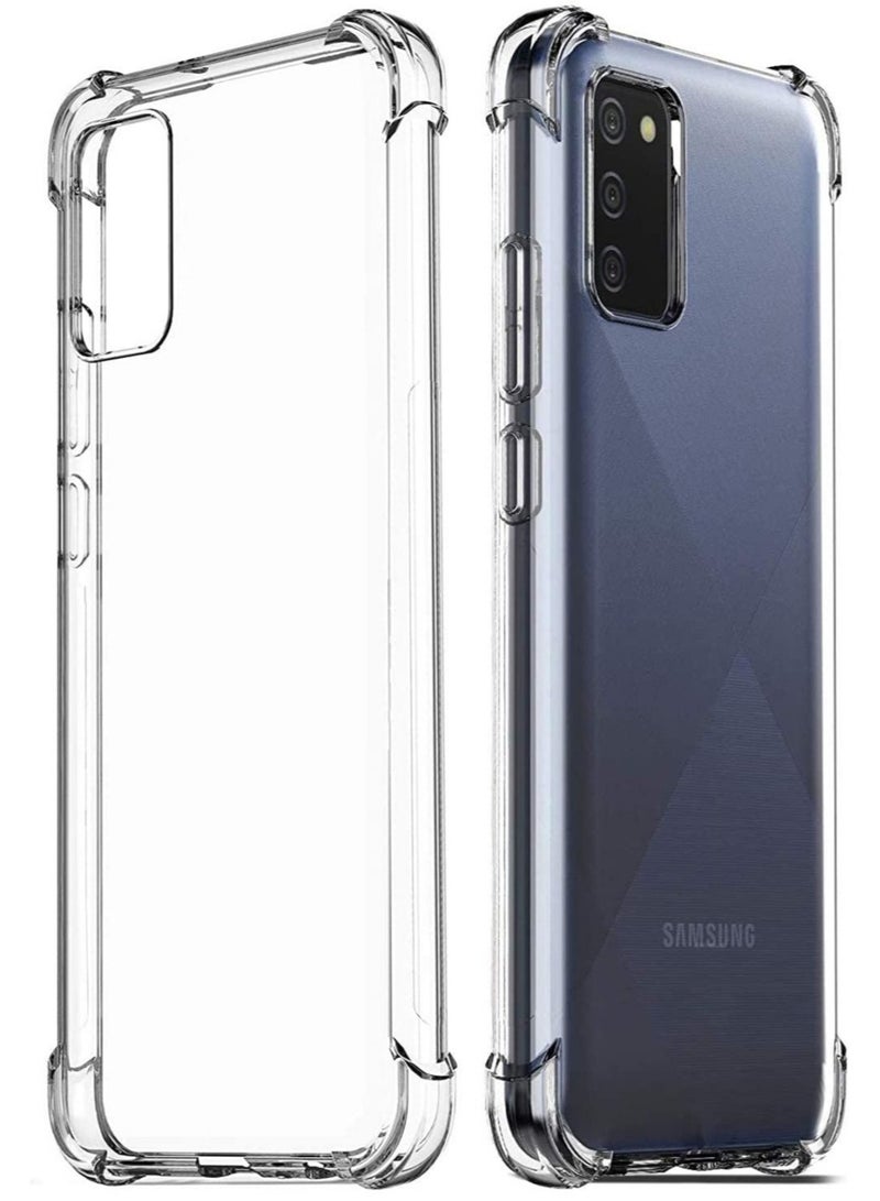 Samsung Galaxy A03S Case Cover Protective Shock Absorption Bumper soft Transparent Case (Clear) - Image 1