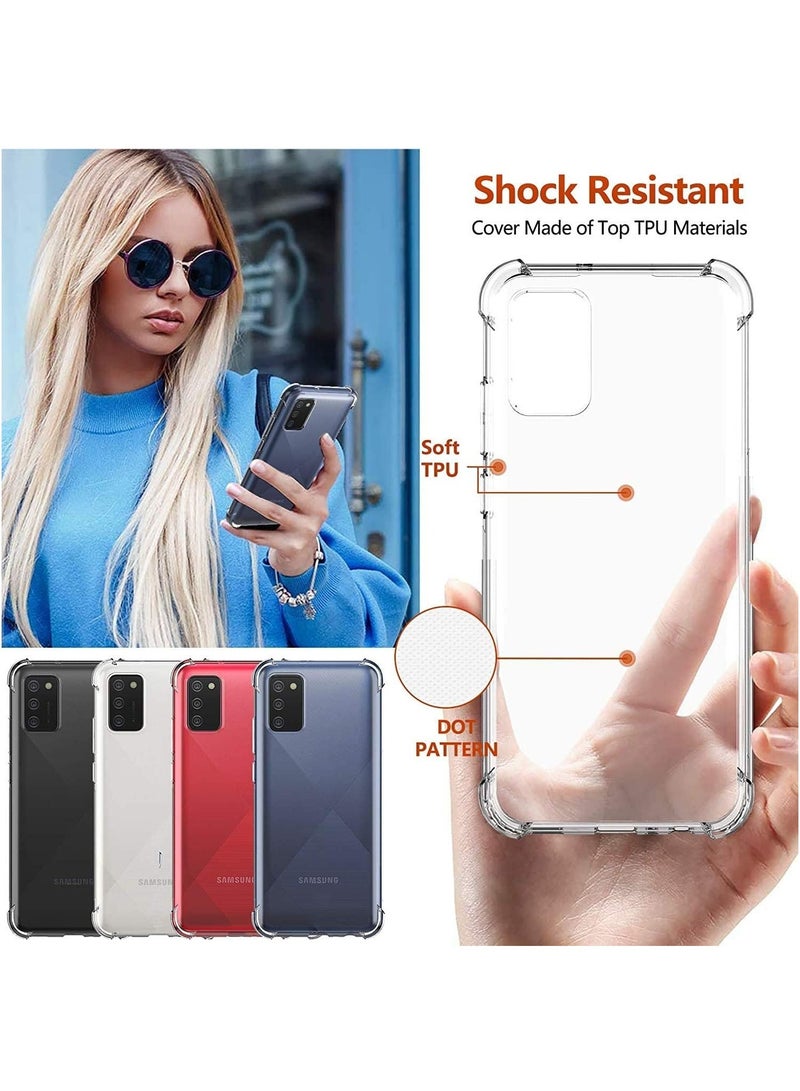 Samsung Galaxy A03S Case Cover Protective Shock Absorption Bumper soft Transparent Case (Clear) - Image 4