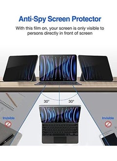 Procases Ipad Pro 11 Inch Privacy Screen Protector 2022 2021 2020 2018 Anti Spy Tempered Glass Screen Film Guard For Apple Ipad Pro 11" 4Th 3Rd 2Nd 1St Generation  - Image 4