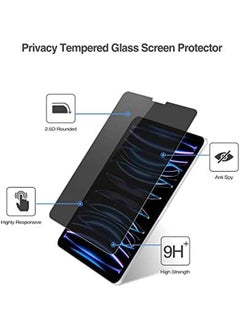 Procases Ipad Pro 11 Inch Privacy Screen Protector 2022 2021 2020 2018 Anti Spy Tempered Glass Screen Film Guard For Apple Ipad Pro 11" 4Th 3Rd 2Nd 1St Generation  - Image 3