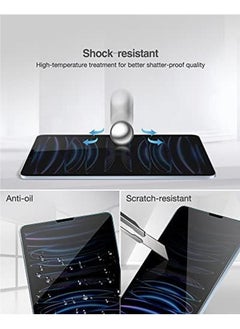 Procases Ipad Pro 11 Inch Privacy Screen Protector 2022 2021 2020 2018 Anti Spy Tempered Glass Screen Film Guard For Apple Ipad Pro 11" 4Th 3Rd 2Nd 1St Generation  - Image 2