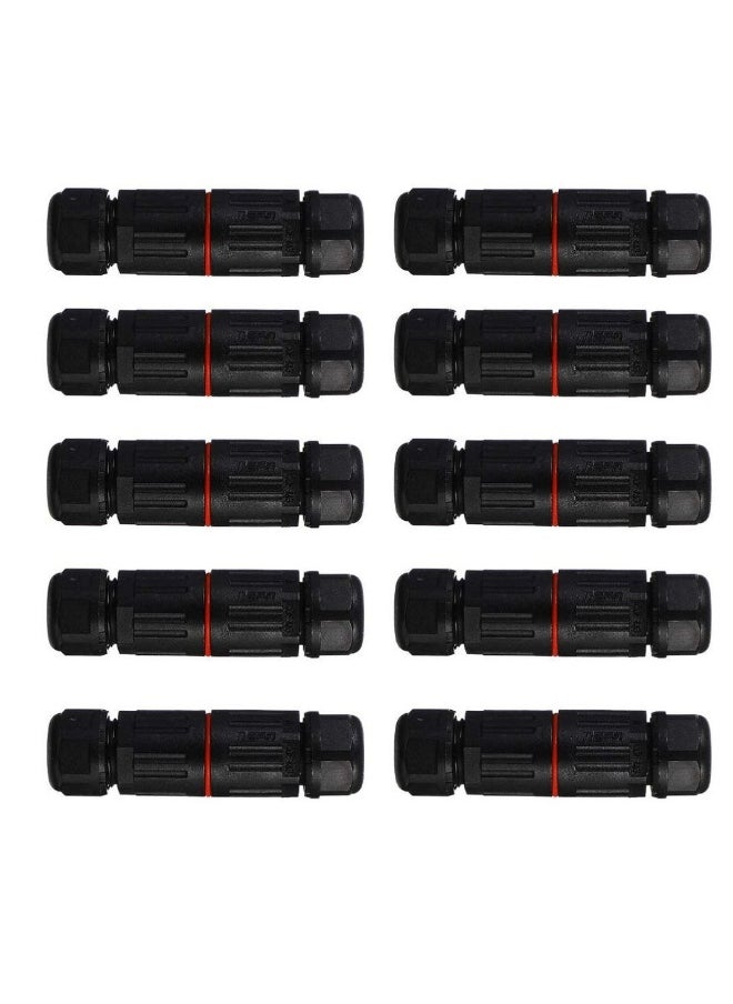 Generic 10 Pcs Waterproof Junction Box, IP68 Outdoor Cable Connector, 4-7mm Waterproof Outdoor Sleeving Coupler, Electrical Waterproof Branch Sleeving  - Image 1