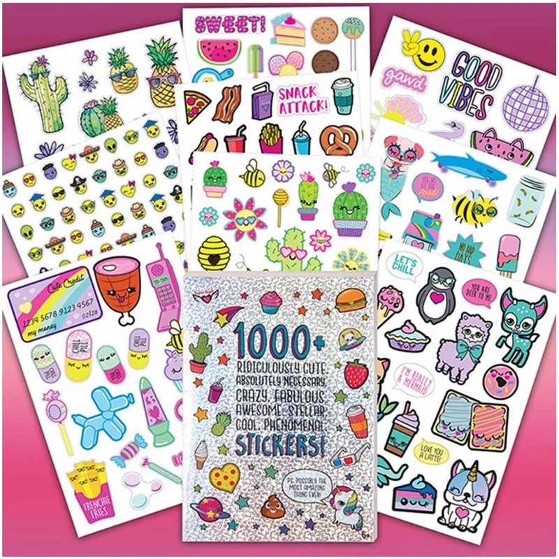 Crayola Crayola Fashion Angels Sticker Album – 1000+ Colourful Stickers for Kids & Teens | Assorted Themes Book for Scrapbooking, Journals, DIY Crafts & Creative Fun - Pack of 1