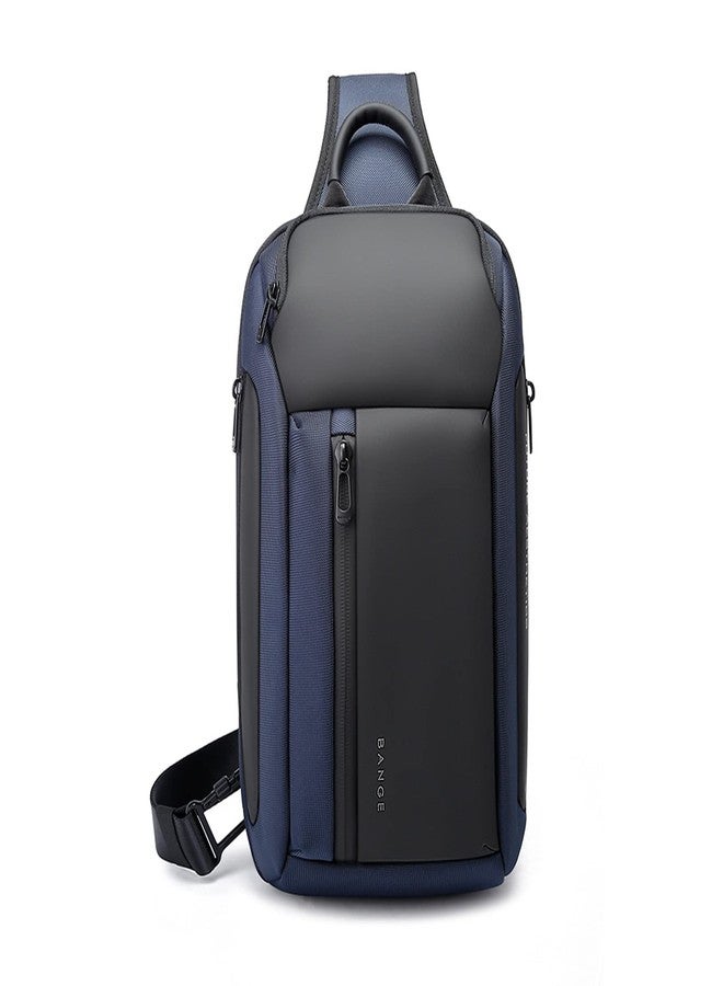 FANDARE Sling Bags Business Chest Pack Men One Shoulder Backpacks Unbalance Ultralight Sport Crossbody Bags for Work Commuter Outdoor Travel Running Gym Daypacks Waterproof Polyester Blue - Image 1