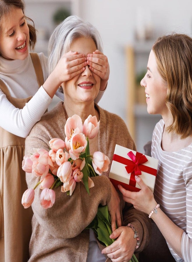 AULEEP أساور ألييب المزينة للنساء، أساور للنساء، هدايا عيد ميلاد النساء، بلورات الشفاء، أحجار الشفاء الملهمة، سحر القلب من الطاقة، سوار بلورة وردية 8 مم، هدايا للأLadies - Image 4