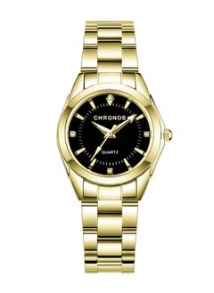 Lady Dress Analog Quartz Watch with Stainless Steel Band, Casual Fashion Waterproof Watches Diamond Rhinestone Luminous Wristwatch