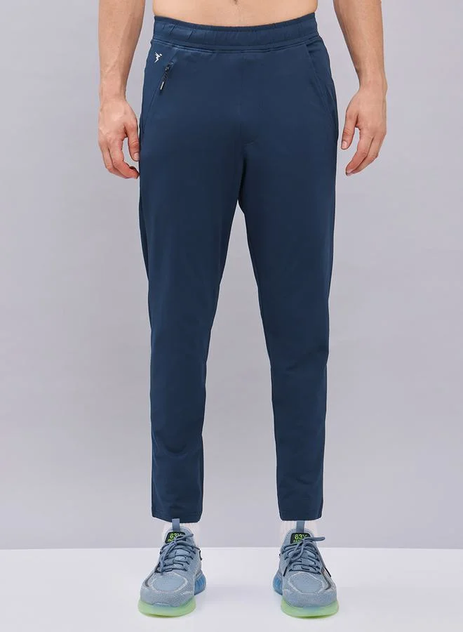 Technosport Solid 4-Way Stretch Track Pants by Styli