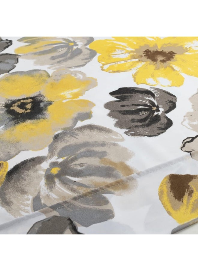 Lush Decor Lush Decor Leah Soft 6 Piece Sheet Set, Queen, Yellow & Gray  - Image 5