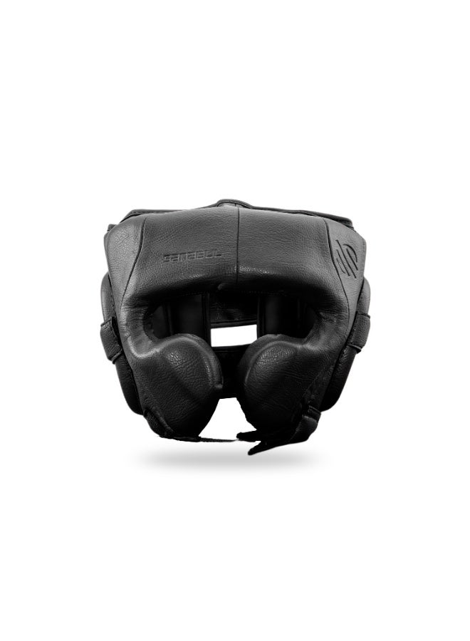 Sanabul Battle Forged Professional Boxing Headgear for Men Martial Arts Kickboxing MMA Head Gear Fighting & Sparring Helmet Full-Face Protection, Black - Image 1