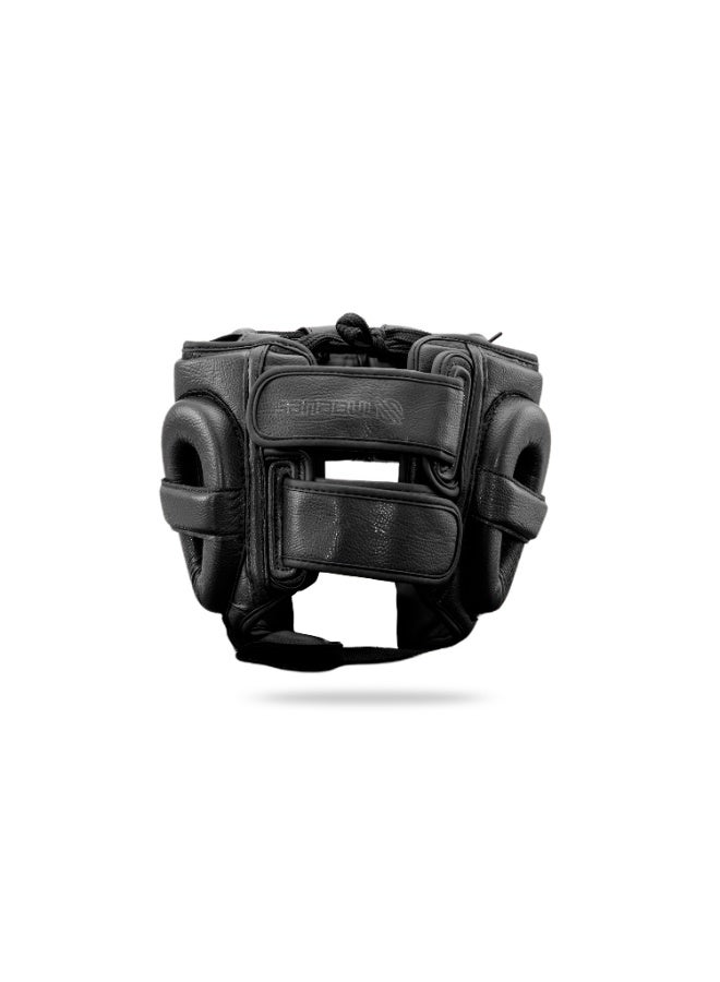 Sanabul Battle Forged Professional Boxing Headgear for Men Martial Arts Kickboxing MMA Head Gear Fighting & Sparring Helmet Full-Face Protection, Black - Image 3