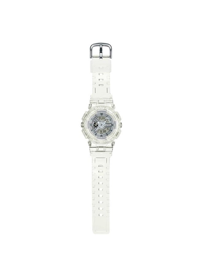Casio Baby-G BA-110XCR-7ADR Women’s Analog-Digital Watch, Clear Resin, Colour Accent Dial, Shock Resistant, 100m Water Resistance - Image 2