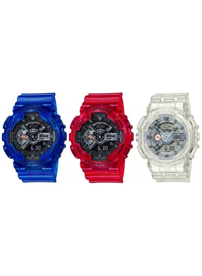 Casio Baby-G BA-110XCR-7ADR Women’s Analog-Digital Watch, Clear Resin, Colour Accent Dial, Shock Resistant, 100m Water Resistance - Image 5