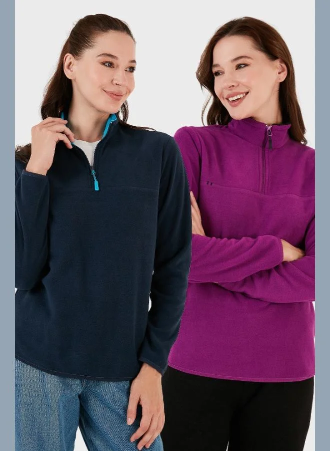 Lela Lela Slim Fit Soft Texture Anti-Pilling Non-Pilling 2-Pack Polar Women's POLAR 5907000S2