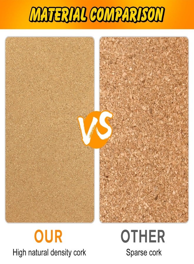 TUPARKA 4 Pack Cork Board 12"x12" - 1/4" Self-Adhesive Corkboards With 100 Push Pins, Bulletin Boards, Square Cork Tiles for Home, School, Office Decorative (4, 12"x12") - Image 3