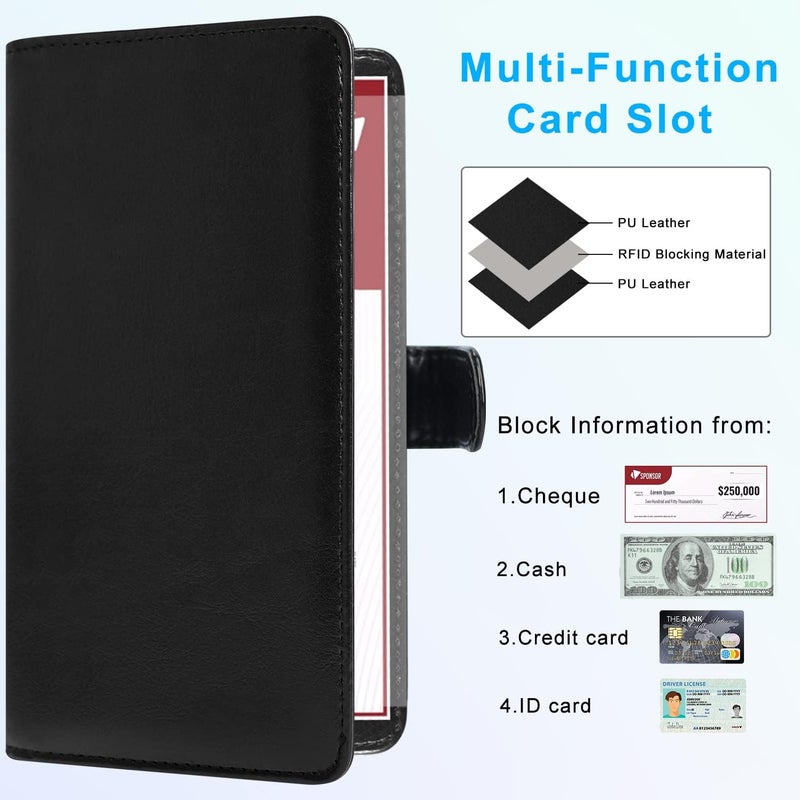 ACdream Checkbook Cover, Leather RFID Blocking Check Book Wallet - Image 3