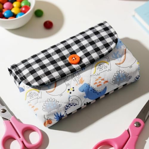 Aubliss 8pcs Fat Quarter Fabric Bundles 100% Cotton 19.6'' x 19.6''(50cm x 50cm) Quilting Cotton Craft Fabric Pre-Cut Squares Sheets for Patchwork Sewing Quilting Crafting(Dinosaur) - Image 2