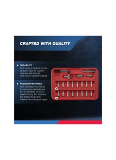 Neiko 10048A Security Bit Set 100-Piece Set Cr-V Steel 1/4-inch Adapters Phillips Slotted Hex Torx Star Tamperproof Pozi Square Spanner Torque Tri-Wing Clutch Spline Wing Nut, Security Torx Bit Set  - Image 2