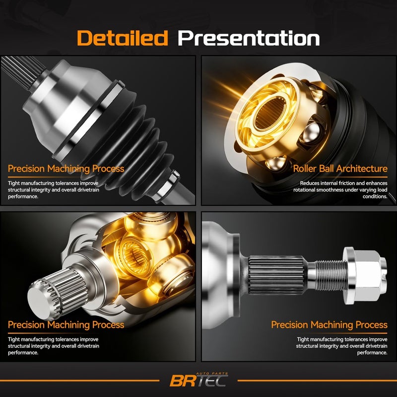 BRTEC Front CV Axle Shaft Assembly for Ford Focus (2000-2005) - Driver Side - Image 5